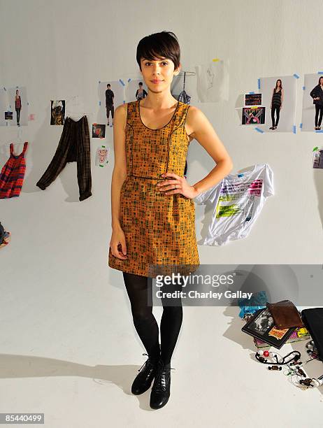 Model Ceren Alkac attends the Fall 2009 presentation of Whitley Kros at Miauhaus on March 15, 2009 in Los Angeles, California.
