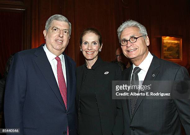 Exclusive Coverage*** Composer Marvin Hamlisch, actress Julie Hagerty and composer Richard Kagan attend the Idyllwild Arts Foundation's Life in Art...