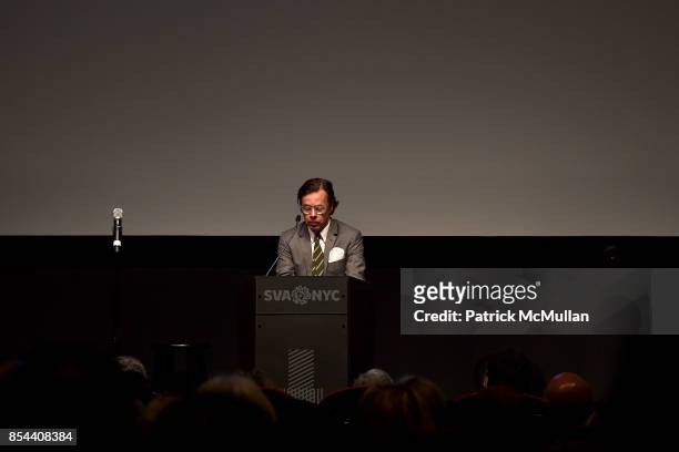 Andy Spade attends the Glenn O'Brien Memorial Celebration at SVA Theatre on September 10, 2017 in New York City.