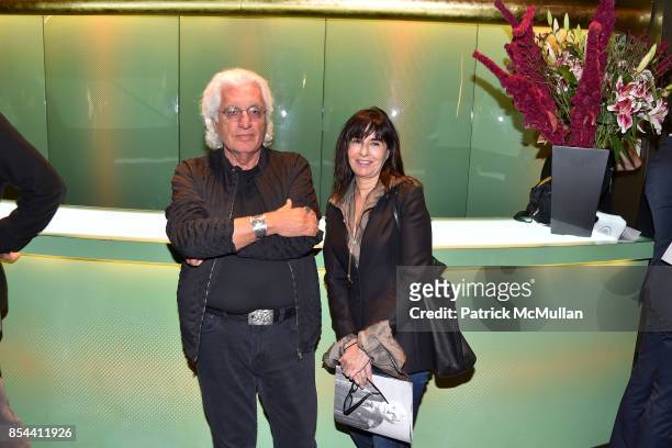 Germano Celant and Claudia Gould attend the Glenn O'Brien Memorial Celebration at SVA Theatre on September 10, 2017 in New York City.