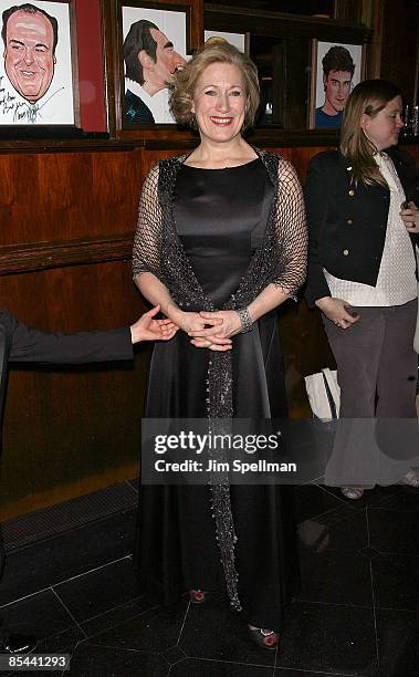 Actress Jayne Atkinson attends the "Blithe Spirit" Broadway opening night party at Sardi's on March 15, 2009 in New York City.