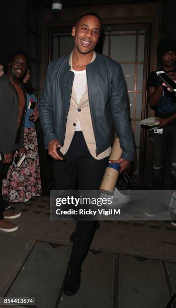 Reggie Yates attends BAFTA TV Preview: Gunpowder on September 26, 2017 in London, England.