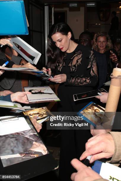 Liv Tyler attends BAFTA TV Preview: Gunpowder on September 26, 2017 in London, England.