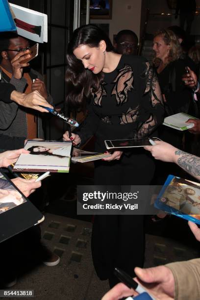 Liv Tyler attends BAFTA TV Preview: Gunpowder on September 26, 2017 in London, England.