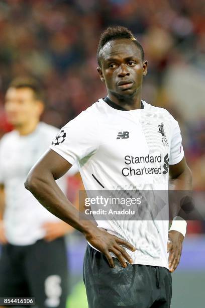 Sadio Mané of Liverpool is seen during the UEFA Champions League match between Spartak Moscow and Liverpool FC at Spartak Stadium in Moscow, on...