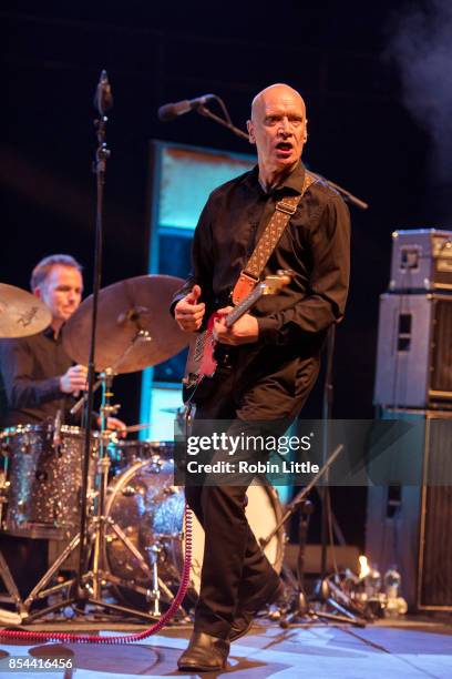 Wilko Johnson performs live on stage at The Royal Albert Hall on September 26, 2017 in London, England.