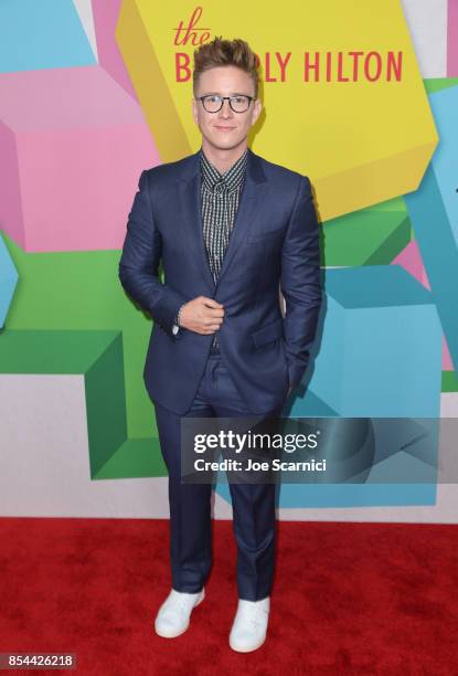 Tyler Oakley at the 2017 Streamy Awards at The Beverly Hilton Hotel on September 26, 2017 in Beverly Hills, California.