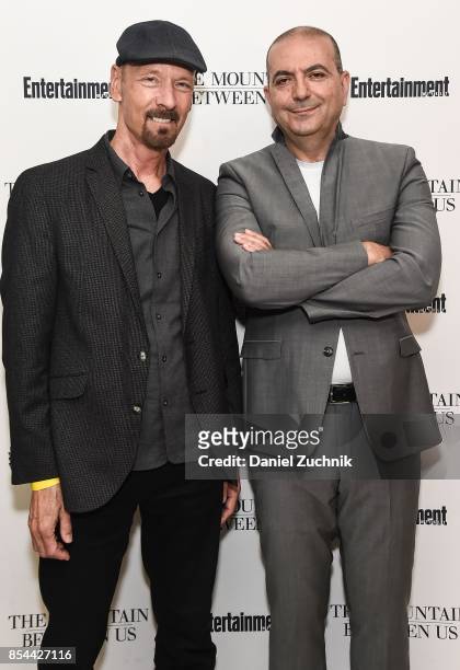 Lee Percy and Hany Abu-Assad attend the special screening of 'The Mountain Between Us' at Time Inc. Screening Room on September 26, 2017 in New York...