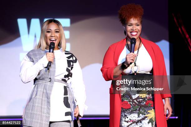 Erica Campbell and Tina Campbell of Mary Mary perform onstage at WE tv hosts an exclusive premiere event for the final season of Mary Mary on...