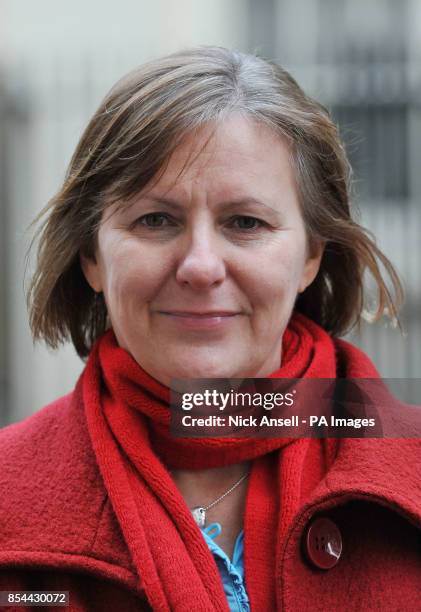 Leader of Sheffield City Council Julie Dores, outside 10 Downing Street, London, after meeting with Prime Minister David Cameron to pledge backing...