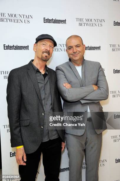 Lee Percy and Hany Abu-Assad attend "The Mountain Between Us" special screening at Time Inc. Screening Room on September 26, 2017 in New York City.
