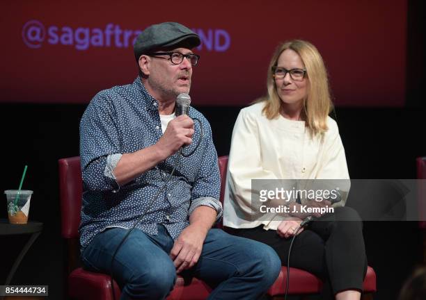 Actor Terry Kinney and actress Amy Ryan visit the SAG-AFTRA Foundation Robin Williams Center on September 26, 2017 in New York City.