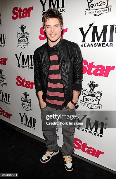 Josh Henderson arrives to the Star Magazine Celebration of the Young Hollywood Issue at Apple Lounge in West Hollywood, CA on March 11, 2009.