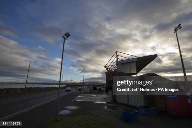 General view of the stadium before the Scottish Premiership match at the Tulloch Caledonian Stadium, Inverness.