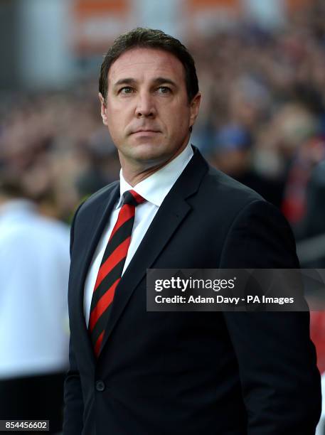 Cardiff City manager Malky Mackay before the Barclays Premier League match at Cardiff City Stadium, Cardiff.