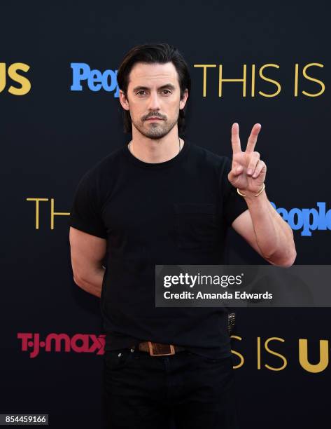 Actor Milo Ventimiglia arrives at the premiere of NBC's "This Is Us" Season 2 at NeueHouse Hollywood on September 26, 2017 in Los Angeles, California.