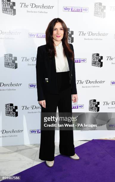 Sarah Solemani arriving at the South Bank Sky Arts Awards at the Dorchester Hotel, London.