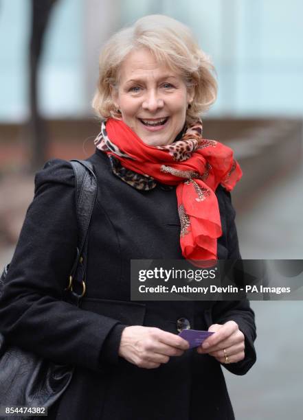 Former Pan's People dancer Patricia 'Dee Dee' Wilde arrives at Southwark Crown Court in London, where she will appear as a witness in the trial of...