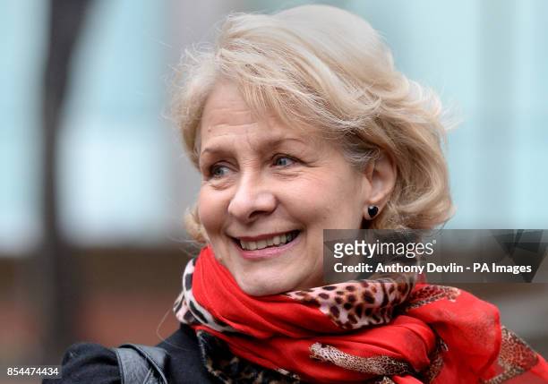 Former Pan's People dancer Patricia 'Dee Dee' Wilde arrives at Southwark Crown Court in London, where she will appear as a witness in the trial of...