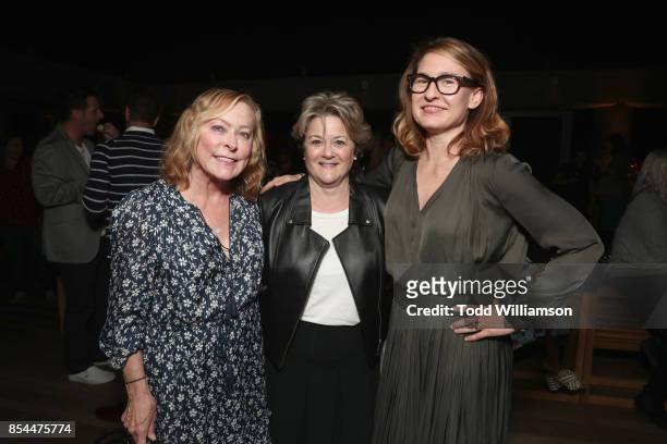 President of Fox Searchlight Pictures Nancy Utley, Bonnie Arnold and Michelle Hooper attend The Hollywood Reporter Awards Season Kick Off at The...