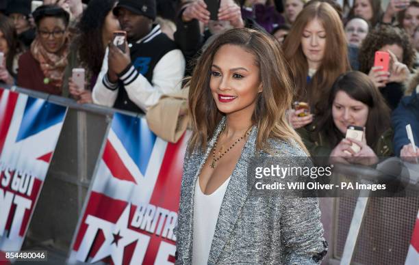 Britain's Got Talent judge Alesha Dixon arrives for auditions at the Hammersmith Apollo in west London.