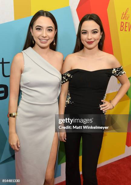 Merrell Twins at the 2017 Streamy Awards at The Beverly Hilton Hotel on September 26, 2017 in Beverly Hills, California.