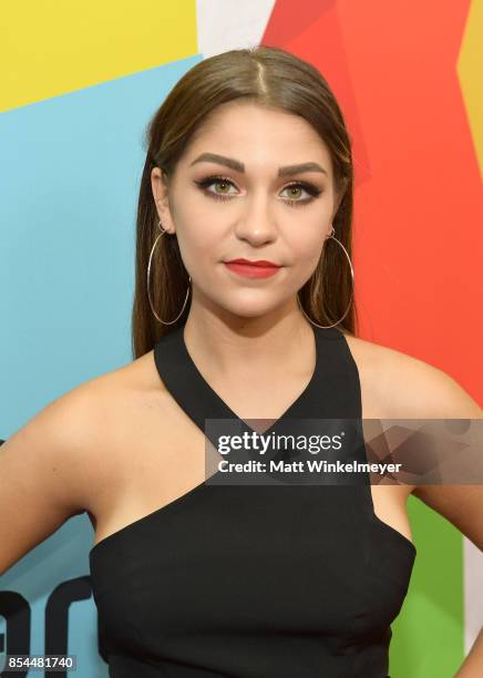 Andrea Russett at the 2017 Streamy Awards at The Beverly Hilton Hotel on September 26, 2017 in Beverly Hills, California.