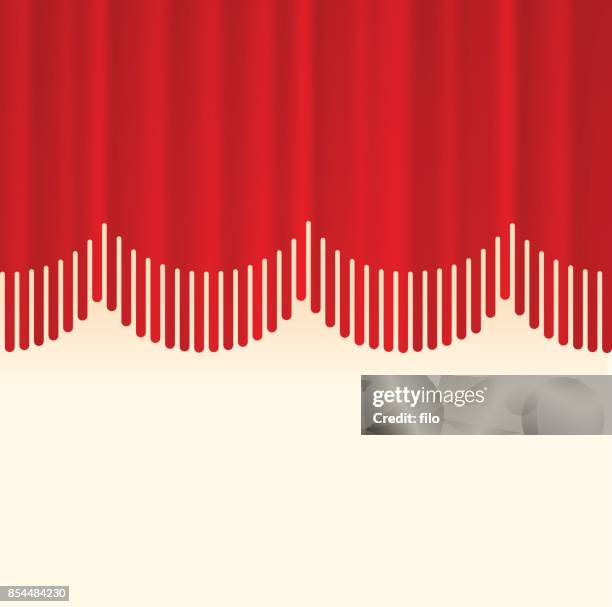 ilustrações de stock, clip art, desenhos animados e ícones de stage curtain border concept - cortina