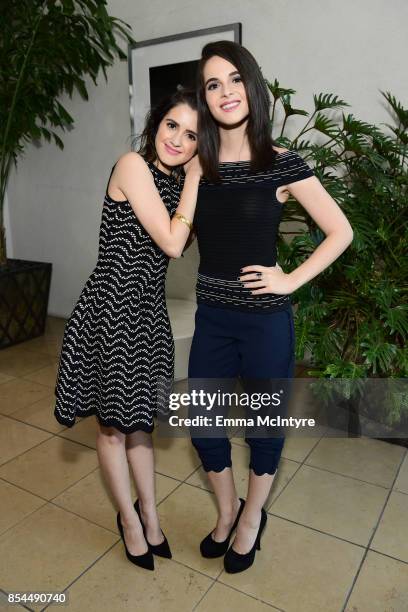 Vanessa Marano and Laura Marano at the 2017 Streamy Awards at The Beverly Hilton Hotel on September 26, 2017 in Beverly Hills, California.