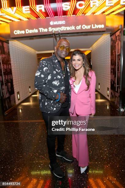 Randy Jackson and Paula Abdul attend the Apple Music Los Angeles Premiere Of "Clive Davis: The Soundtrack Of Our Lives" at Pacific Design Center on...