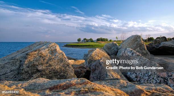 View Of Guilford Point From The Town Marina High-Res Stock Photo