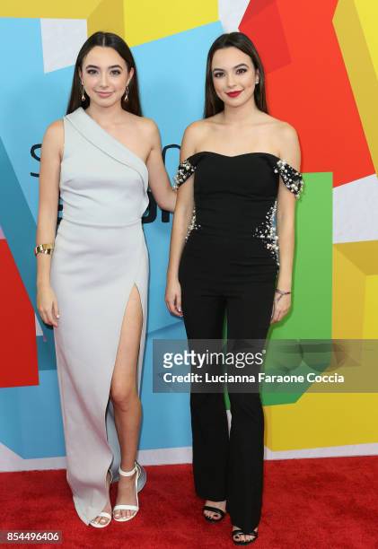 Merrell Twins attend the 7th Annual Streamy Awards at The Beverly Hilton Hotel on September 26, 2017 in Beverly Hills, California.