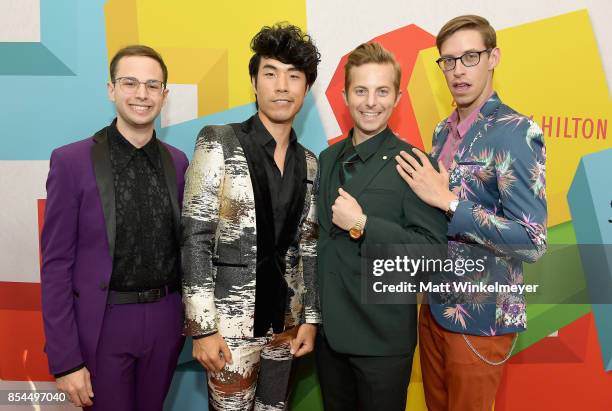 The Try Guys at the 2017 Streamy Awards at The Beverly Hilton Hotel on September 26, 2017 in Beverly Hills, California.