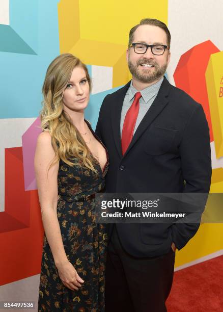 Ashley Jenkins and Burnie Burns at the 2017 Streamy Awards at The Beverly Hilton Hotel on September 26, 2017 in Beverly Hills, California.