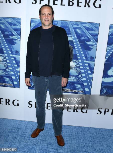 Vince Vaughn arrives at the Premiere Of HBO's "Spielberg" at Paramount Studios on September 26, 2017 in Hollywood, California.