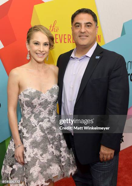 Cenk Uygur and Ana Kasparian at the 2017 Streamy Awards at The Beverly Hilton Hotel on September 26, 2017 in Beverly Hills, California.