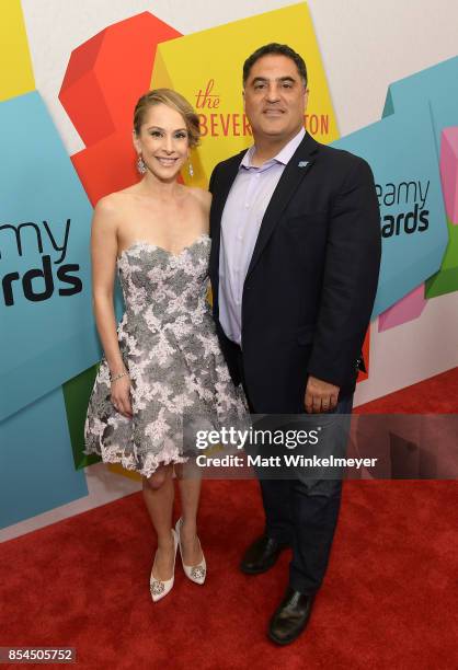 Cenk Uygur and Ana Kasparian at the 2017 Streamy Awards at The Beverly Hilton Hotel on September 26, 2017 in Beverly Hills, California.