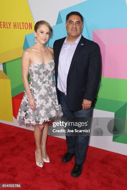 Cenk Uygur and Ana Kasparian at the 2017 Streamy Awards at The Beverly Hilton Hotel on September 26, 2017 in Beverly Hills, California.