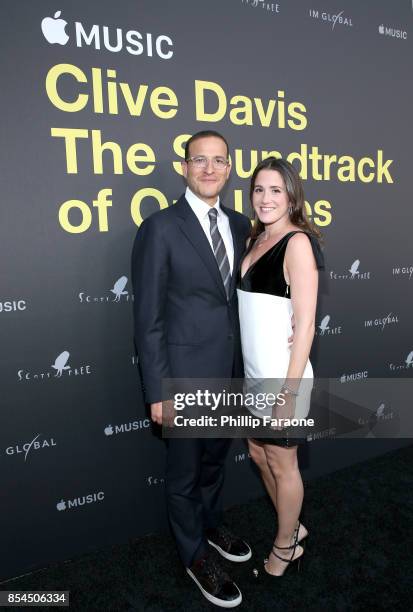 Doug Davis and Jessie Davis attend the Apple Music Los Angeles Premiere Of "Clive Davis: The Soundtrack Of Our Lives" at Pacific Design Center on...