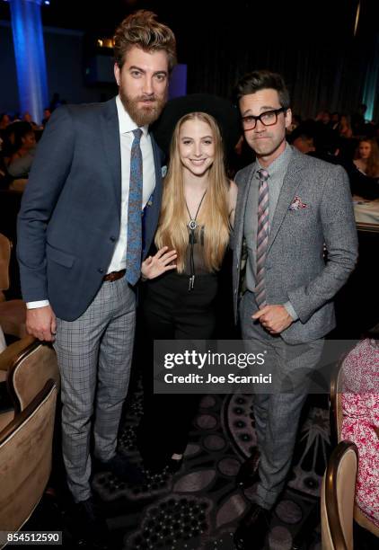 Rhett and Link at the 2017 Streamy Awards at The Beverly Hilton Hotel on September 26, 2017 in Beverly Hills, California.