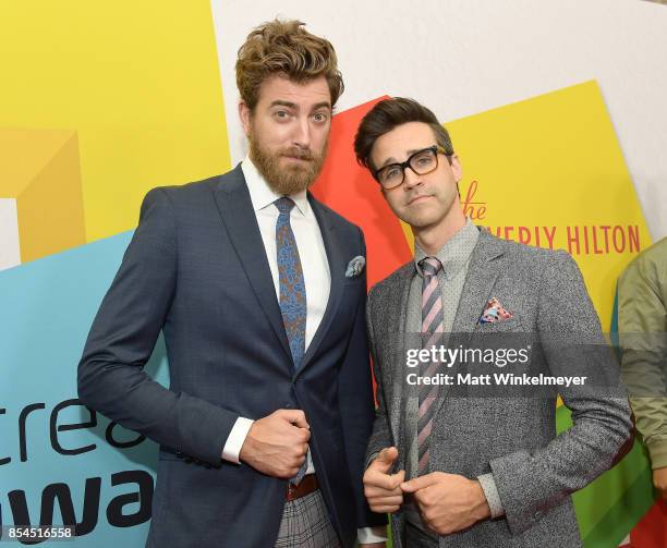 Rhett and Link at the 2017 Streamy Awards at The Beverly Hilton Hotel on September 26, 2017 in Beverly Hills, California.