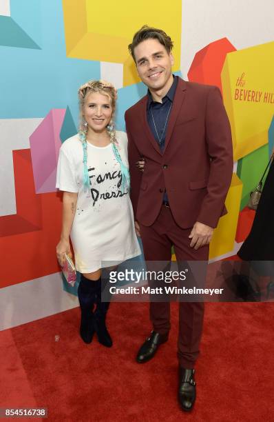 Kate Albrecht and guest at the 2017 Streamy Awards at The Beverly Hilton Hotel on September 26, 2017 in Beverly Hills, California.