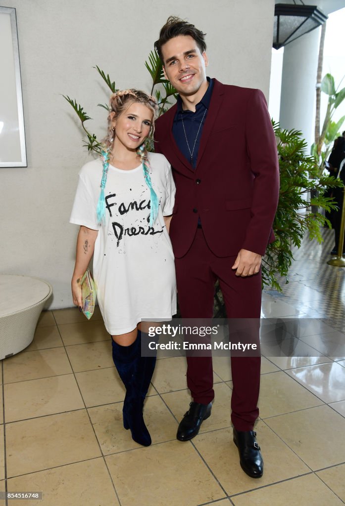 Kate Albrecht and guest at the 2017 Streamy Awards at The Beverly