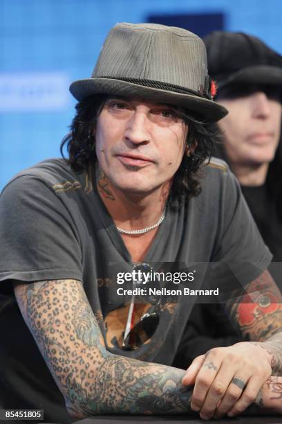 Musician Tommy Lee attends a press conference held by Motley Crue to announce "Crue Fest 2" at Fuse on March 16, 2009 in New York City.