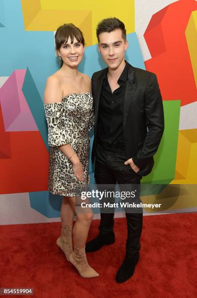 Arden Rose and Jeremy Shada at the 2017 Streamy Awards at The Beverly Hilton Hotel on September 26, 2017 in Beverly Hills, California.