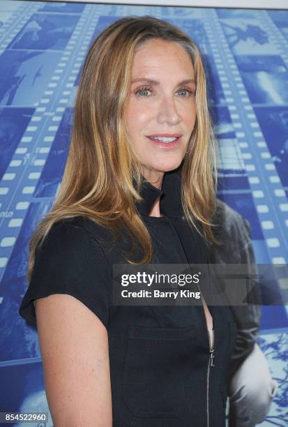 Actress Kelly Lynch attends the premiere of HBO's 'Spielberg' at Paramount Studios on September 26, 2017 in Hollywood, California.