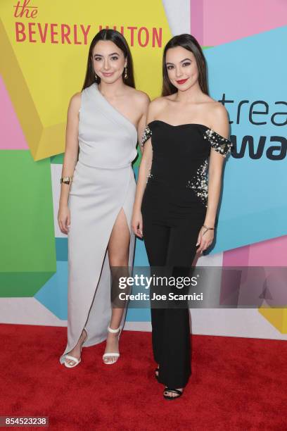 Merrell Twins at the 2017 Streamy Awards at The Beverly Hilton Hotel on September 26, 2017 in Beverly Hills, California.