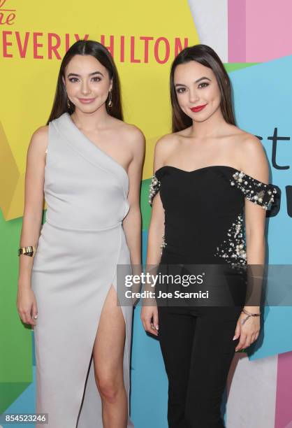 Merrell Twins at the 2017 Streamy Awards at The Beverly Hilton Hotel on September 26, 2017 in Beverly Hills, California.