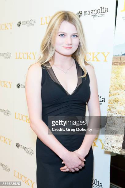 Sophia De Mornay-O'Neal attends the premiere of Magnolia Pictures' "Lucky" at Linwood Dunn Theater on September 26, 2017 in Los Angeles, California.