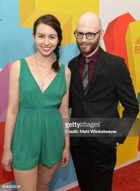 Christine Nyland and Terence Krey at the 2017 Streamy Awards at The Beverly Hilton Hotel on September 26, 2017 in Beverly Hills, California.